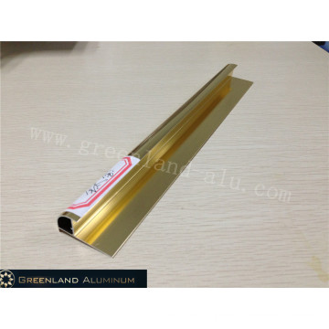 Aluminium Radius Tile Trim in Anodised Imitation Titanium Gold Color